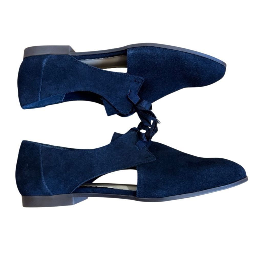 Crown & Ivy Women's Noval Navy Blue Jasnina Suede Loafer Shoes w/ Box Size 10